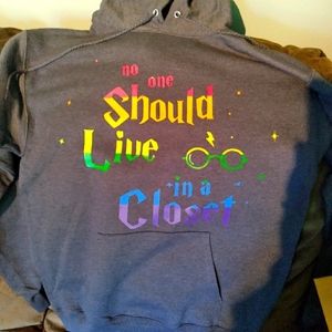 Harry Potter themed pride hoodies tshirts and tank